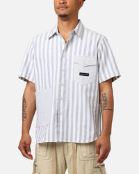 Raised By Wolves Striped Club Shirt Light Blue