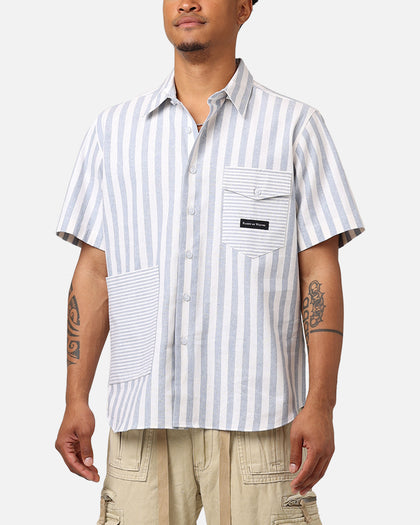 Raised By Wolves Striped Club Shirt Light Blue
