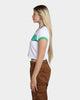 GUESS Originals Women's GUESS Originals X J Balvin Cropped Ringer T-Shirt Pure White Multi