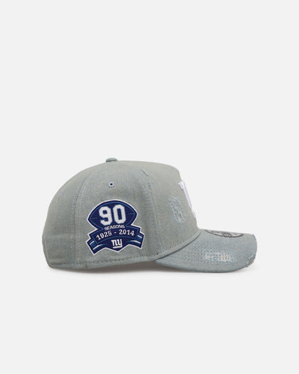 New Era New York Giants 'Distressed Denim' 9FORTY A-Frame Snapback Light Wash Denim