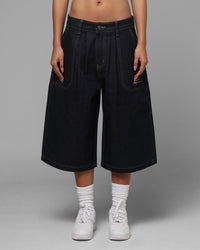Loiter Shibuya Pleated Jorts Indigo