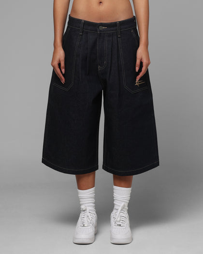 Loiter Shibuya Pleated Jorts Indigo
