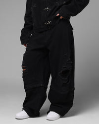 Loiter Thrasher Pants Washed Black