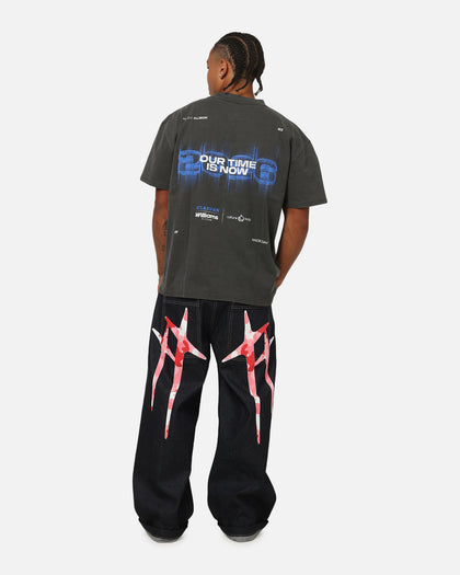Culture Kings X Atlassian Williams F1 Team Alex Albon Heavy T-Shirt Black Acidwash