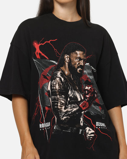 73Studio X WWE Roman Reigns Vintage T-Shirt Black Acidwash