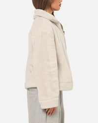 Nike Women's Sportswear Essential High-Pile Fleece Jacket Light Bone