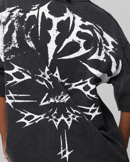 Loiter Metal Stacked Vintage T-Shirt Vintage Black