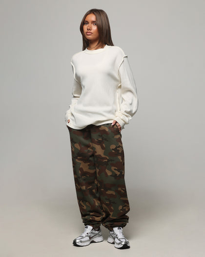 American Thrift Long Sleeve Thermal T-Shirt Off White