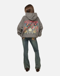 Ed Hardy Boom Hoodie Washed Charcoal