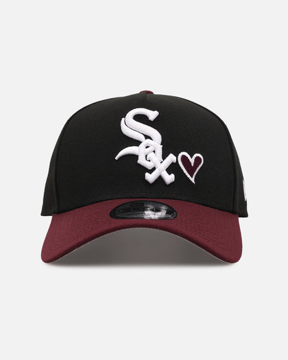 New Era Chicago White Sox 'Burgundy Hearts' 9FORTY A-Frame Snapback Black/Maroon