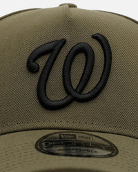 New Era Washington Nationals 'Easy Olive' 9FORTY A-Frame Snapback Olive