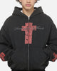 Saint Morta Saints Marked Zip Hoodie Washed Black