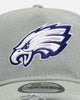 New Era Philadelphia Eagles 'Distressed Denim' 9FORTY A-Frame Snapback Light Wash Denim