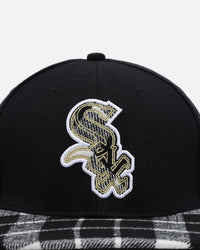 Pro Standard Chicago White Sox Pro Prep Plaid Snapback Black