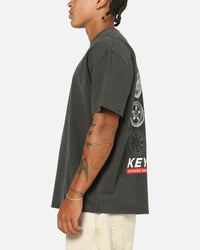 Key Street Wheels T-Shirt Black Wash