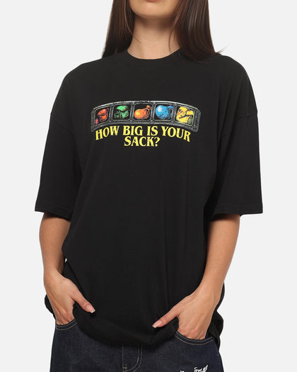 73Studio X Warcraft How Big Is Your Sack T-Shirt Black Acidwash