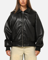 Ed Hardy Studded Bomber Jacket Black