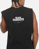 Saint Morta X Black Sabbath Cross Oversized Muscle Tee Washed Black