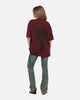 Ed Hardy Sacred Heart T-Shirt Burgundy