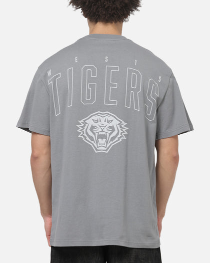 Bleacher Athletic Wests Tigers NRL Attrition Solid T-Shirt Grey