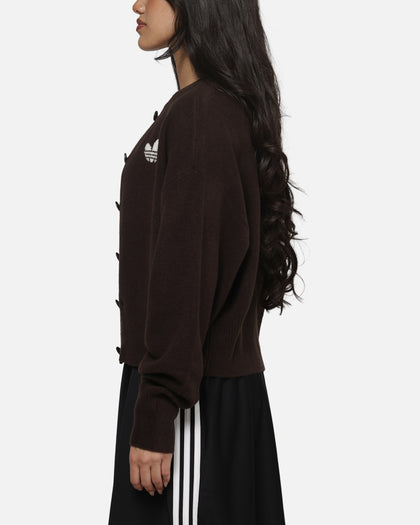 Adidas Women's Essentials Knit Cardigan Brown