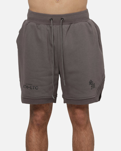 Saint Morta ATH-LTC Fleece Shorts Washed Charcoal