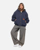 Carre Sherpa Lined Zip Hoodie Navy