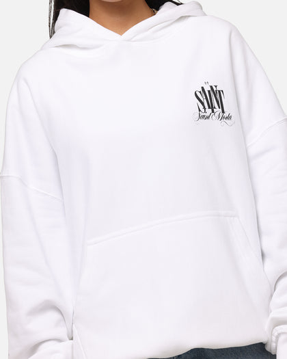 Saint Morta Doves Boxy Hoodie White