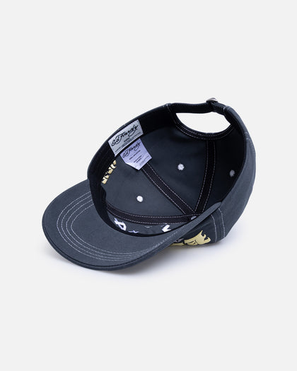 Ed Hardy Chrome Strapback Washed Blue