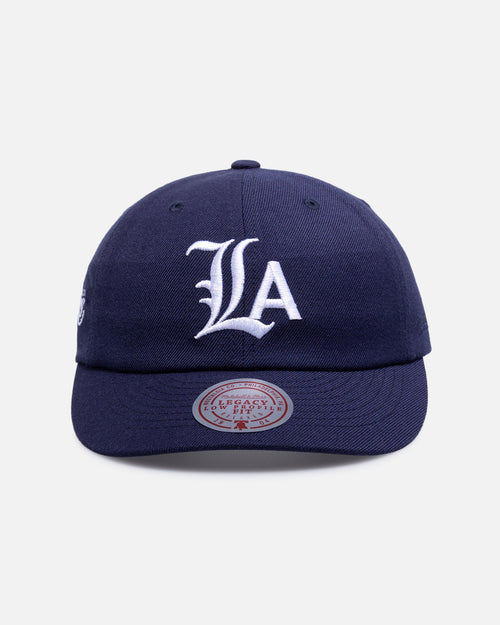 Mitchell & Ness Los Angeles Lakers 'Black Letter' Legacy Low Profile Snapback Indigo