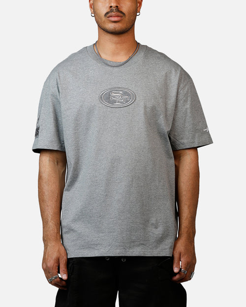 Pro Standard San Francisco 49ers Reverse French Terry T-Shirt Grey