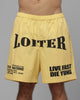 Loiter Impact Walk Shorts Yellow