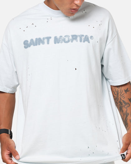 Saint Morta Apocalypse Boxy T-Shirt Washed Blue