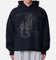 MNML Moth Eatten Hoodie Black