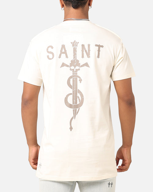Saint Morta Daggers Lafayette T-Shirt Off White/Brown