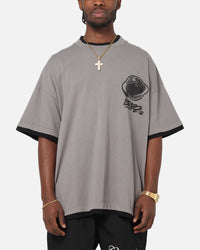 Carre Worldwide Layered T-Shirt Grey/Black