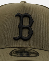 New Era Boston Red Sox 'Easy Olive' 9FORTY A-Frame Snapback Olive