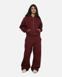 Ed Hardy Women's Tattoo Zip Hoodie Burgundy