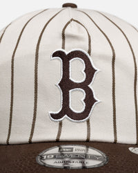 New Era Boston Red Sox 'Washed Stone Walnut' 19TWENTY Snapback Brown Pinstripe