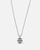 Guess Mainline 26" 4G Rebel Charm Necklace Silver