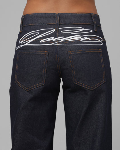 Loiter Women's Low Waisted Baggy Denim Jeans