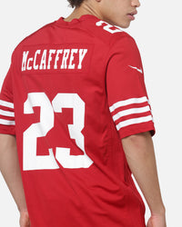 Nike San Francisco 49ers Christian McCaffrey #23 Home Game NFL Jersey Gym Red