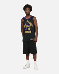 Nike Los Angeles Lakers Luka Doncic #77 City Edition Dri-FIT NBA Swingman Jersey Black
