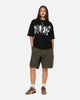 S Double People Stripe T-Shirt Black