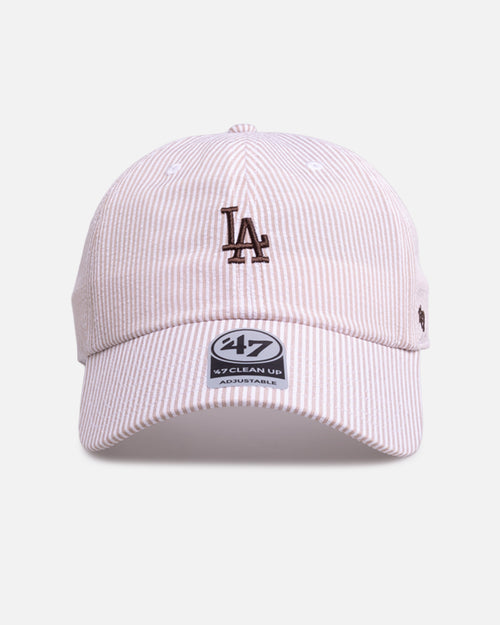 47 Brand Los Angeles Dodgers 'Seersucker' 47 Clean Up Strapback Brown