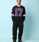 Carré Gridiron Knitted Sweater Black/Purple/White