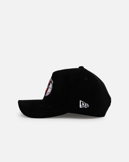 New Era Cleveland Guardians 'Black Cord' 9FORTY A-Frame Corduroy Snapback Black