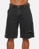 Saint Morta Amplus Distressed Jorts Black Shadow