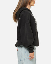 Ed Hardy Double Horns Hoodie Black Acidwash