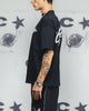 Carre Tag Mock Neck T-Shirt Black